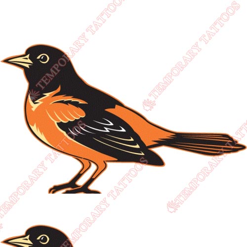 Baltimore Orioles Customize Temporary Tattoos Stickers NO.1420